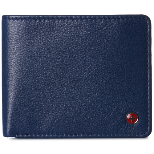 Portafoglio Uomo Alpine Swiss Nolan Bifold In Pelle Vacchetta Con Protezione RFID - Confezione Regalo - Tan