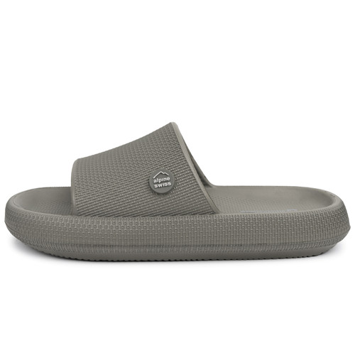 Alpine Swiss Omar Mens Slides Pillow Slippers for Men Ultra Cushioned Cloud  Slides Waterproof Lightweight Sandals Quick Drying Non Slip Shower Shoes -  Alpine Swiss