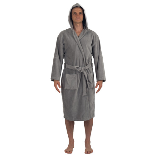 knee length dresses for ladies Men's Luxury Turkish Cotton Terry Cloth Robe with Hood