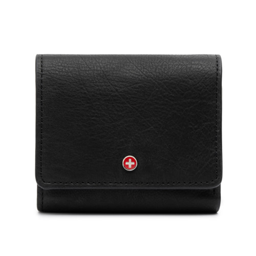 Alpine Swiss Womens Trifold Wallet RFID Blocking ID Window Coin Pouch Wallet Size