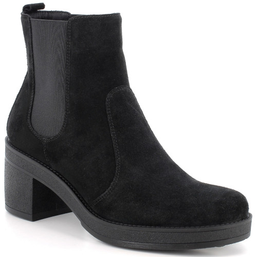 Alpine Swiss Womens Suede Chelsea Boots Made in Italy Block Heel Ankle Booties Size