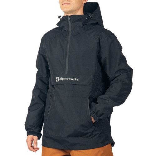 Alpine Swiss Men Anorak Snowboard Jacket Waterproof Windproof Winter Sport Shell Size