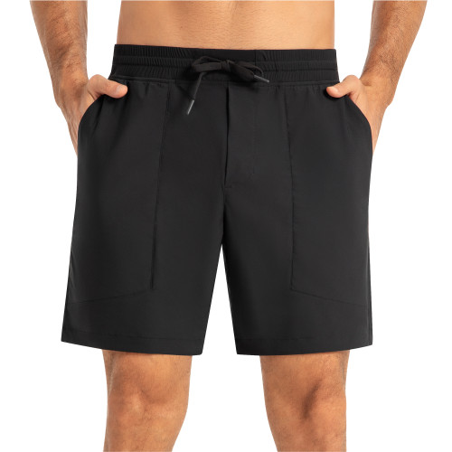 Alpine Swiss Andres Mens Athletic Running Shorts 7” Inseam Quick Dry Workout Lightweight Gym Shorts Zipper Pockets