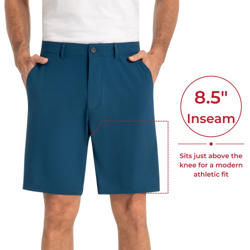 Alpine Swiss Walter Mens Golf Shorts 8.5” Inseam Hybrid Dress