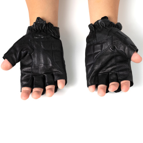 Accessories, Genuine Leather Fingerless Gloves