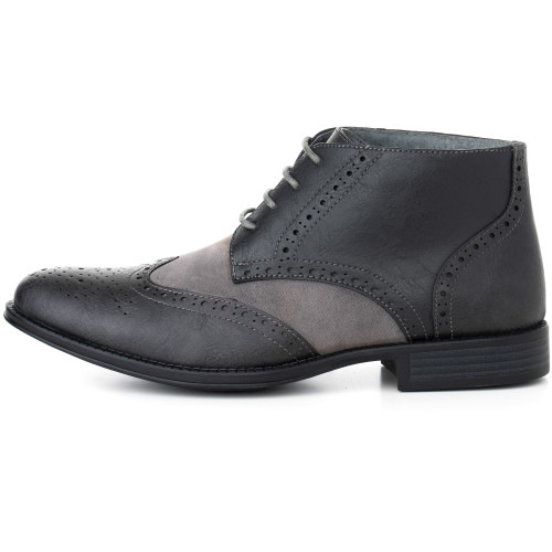 two tone mens dress boots