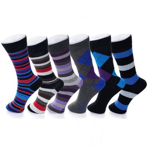 Mio Marino Men's Bold Designer Dress Socks Pack of 12 - Macy's