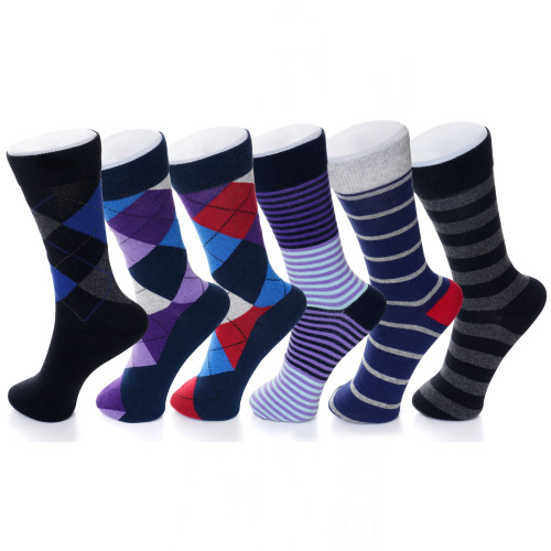 CozyWow Mens Dress Socks Mid Calf Cotton Crew Socks India | Ubuy