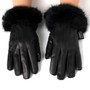 Alpine Swiss Womens Dressy Gloves Genuine Leather Thermal Lined Faux Fur Cuffs Womens Genuine Leather Gloves Warm Gloves Dressy Dress Gloves thermal lining mittens 40g Christmas Gifts exchange gloves Comfort mitt gauntlet leather glove thin Warm Soft Blac