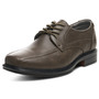 AlpineSwiss Mens Oxford Dress Shoes Lace Up Leather Lined Baseball Stitch Loafer Size Size 13 Gray
