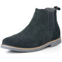 Alpine Swiss Mens Chelsea Boots Genuine Suede Dress Ankle Boots Wingtip Shoes UPC