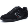 Alpine Swiss Liam Mens Fashion Sneakers Suede Trim Low Top Lace Up Tennis Shoes Size Size 15 Black