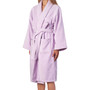 AlpineSwiss Blair Women Cotton Terry Cloth Bathrobe Shawl Collar Velour Spa Robe Size S/M Lilac