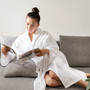 AlpineSwiss Blair Women Cotton Terry Cloth Bathrobe Shawl Collar Velour Spa Robe Size