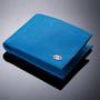 Alpine Swiss Double Diamond Mens RFID Leather Bifold Wallet Divided Bill Section UPC