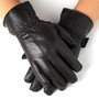 Alpine Swiss Mens Touch Screen Gloves Leather Thermal Lined Phone Texting Gloves Mens Leather Gloves Warm Gloves texting gloves new Touch Screen Gloves Iphone gloves Smartphone touch Dressy Gloves thinsulate thermal lining mittens 40 mitt gauntlet leather