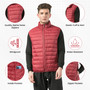 LIGHTWEIGHT WARMTH & COMFORT: Experience exceptional warmth without the bulk. This men's vest features a premium down alternative fill, making it ultra-lightweight and comfortable. It provides excellent insulation, durability, and wrinkle resistance for a