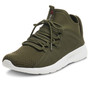 Alpine Swiss Mens Fashion Sneakers Lightweight Knit Top Elastic Sock Tennis Shoe Size Size 13 Olive