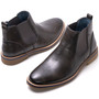 Navy and white contrast stitching, Approx. 4.25" Shaft heightAlpine Swiss Mens Owen Chelsea Boots Pull Up Ankle Boots