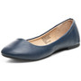 Alpine Swiss Pierina Womens Classic Round Toe Ballet Flats Work Slip On Shoes Size Size 5 Navy