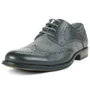 Two Tone Faux Leather & Suede UpperAlpine Swiss Zurich Mens Wing Tip Oxfords Two Tone Brogue Medallion Dress Shoes