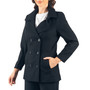 Alpine Swiss Emma Womens Peacoat Jacket Wool Blazer Double Breasted Overcoat New Size Small Black