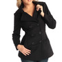 WARM – The lightweight wool blend outer shell and polyester lining will keep you comfortably warm in cooler temperatures. 30% Wool 70% Polyester Alpine Swiss Emma Womens Peacoat Double Breasted Overcoat 3/4 Length Wool Blazer