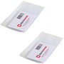 Alpine Swiss Set of 2 Checkbook Plastic Insert 6 Page Card Holder Picture Window Checkbook Plastic Insert Check Book high stacked wallet insert vinyl cards credit cards ID window Photo holder womens wallet mens wallet mans womans Plastic Insert plastic ph