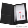 Alpine Swiss Set of 2 Checkbook Plastic Insert 6 Page Card Holder Picture Window Measures 5 3/4" X 2 7/8" X 1/8" inches