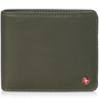 Alpine Swiss RFID Mens Wallet Deluxe Capacity Hybrid Bifold Flipout ID Window Size One Size Soft Nappa Olive