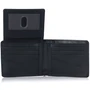 Alpine Swiss RFID Mens Wallet Deluxe Capacity Passcase Bifold Two Bill Sections Size