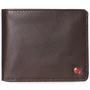 Alpine Swiss RFID Mens Wallet Deluxe Capacity Passcase Bifold Two Bill Sections Size One Size Smooth Finish Brown