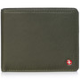 Alpine Swiss RFID Mens Wallet Deluxe Capacity Passcase Bifold Two Bill Sections Size One Size Soft Nappa Olive