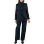 Alpine Swiss Bella Womens Belted Blazer Button Up Wool Coat Funnel Neck JacketBelt is Removable