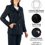 Alpine Swiss Bella Womens Wool Blend Coat Removable Belt Blazer Jacket Convertible Funnel Neck 3 in 1 Peacoat THREE-WAY STYLING VERSATILITY – The Bella coat offers unmatched versatility with a convertible collar that allows you to wear it in three distinc