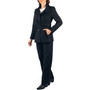 Alpine Swiss Bella Womens Belted Blazer Button Up Wool Coat Funnel Neck Jacket Womens Funnel Neck coat wool Pointed Lapel Fitted Blazer jacket overcoat blazer peacoat belted waist warm high neck abrigo de lana con cinturon para mujer