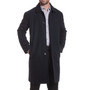 DESIGN –  Features a single breasted hidden 5 button closure and can be worn as a shirt collar or a pointed lapel collar.Alpine Swiss Mens Zach Knee Length Jacket Top Coat Trench Wool Blend Overcoat