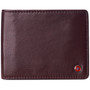 Alpine Swiss Mens Genuine Leather Passcase Bifold Wallet RFID Safe 2 ID Windows Size One Size Burgundy