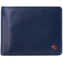 Alpine Swiss Mens Genuine Leather Passcase Bifold Wallet RFID Safe 2 ID Windows Size One Size Blue