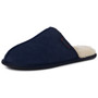 Alpine Swiss Mens Suede Memory Foam Scuff Slippers Comfort Slip On House Shoes Size Size 13 Navy
