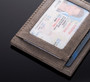 CERTIFIED RFID BLOCKING PROTECTION – Independently lab-tested at Met Labs Santa Clara, CA facility. Shields your credit card RFID chips operating at 13.56 MHz frequency from electronic pickpocketing, while still allowing 125 KHz proximity cards (ID badges