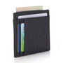 Alpine Swiss Mens RFID Wallet | Slim Minimalist Front Pocket ID Card Case | Genuine Leather | 4 Card Slots | RFID Blocking Size One Size Crosshatch Black