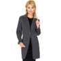 Alpine Swiss Stella Womens Wool Single Button 7/8 Length Overcoat Mid Thigh 3/4 Length Classicly Styled Single Button Blazer/Overcoat