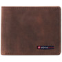 Alpine Swiss Mens Genuine Leather RFID Safe Bifold Wallet Passcase 2 ID Windows Size One Size Distressed Brown