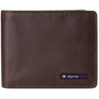 Alpine Swiss Mens RFID Wallet Leather Bifold 2 ID Windows Divided Bill Section Size One Size Brown