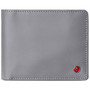 Alpine Swiss Mens Leather RFID Wallet 2 ID Windows Bifold Divided Bill Section Size One Size Gray