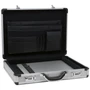 Alpine Swiss Executive Aluminum Briefcase Padded Laptop Briefcase For Men Hard Shell Attache Case Combo Lock Business Case MEASUREMENTS: Exterior measurement 18" L x 13" W x 4" H. Interior measurements are 17" L x 12" W x 3" H. Weight: 5 lbs.