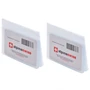 Alpine Swiss SET OF 2 Clear Plastic Wallet Inserts 12 Pages Picture Card Holder Size