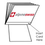 Alpine Swiss Set of 2 Plastic Wallet Inserts 6 Page Card Holder Picture Windows Plastic Insert replacement 2 high stacked up new wallet insert vinyl cards credit cards ID window Photo holder womens wallet mens wallet mans womans Plastic Insert plastic pho