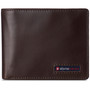 Alpine Swiss Mens Commuter RFID Bifold Wallet 2 ID Windows Divided Bill Section Size One Size Brown